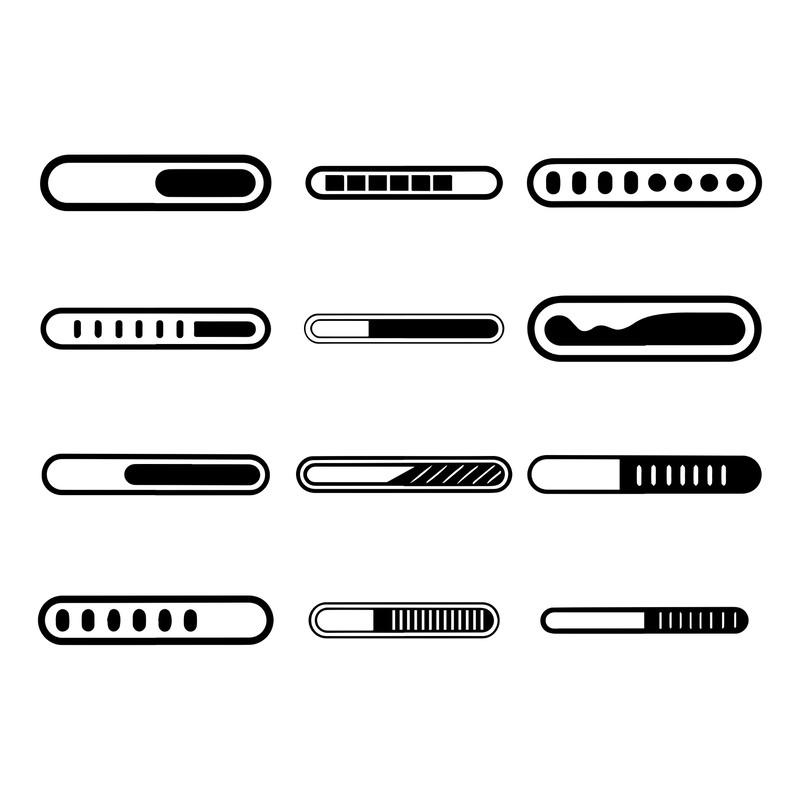 Loading Bar Svg Bundle 2