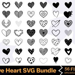 love heart svg bundle 1