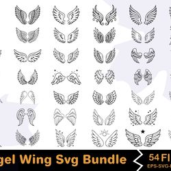 angel wing svg bundle