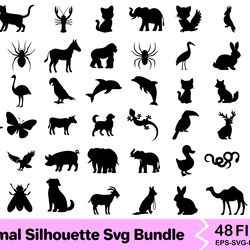 animal silhouette svg bundle 2