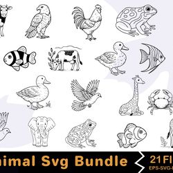 animal svg bundle 5