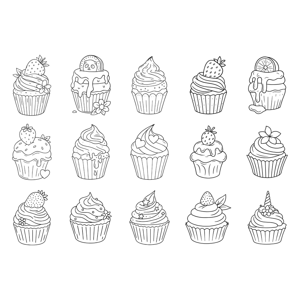 Birthday Cakes SVG Bundle 1