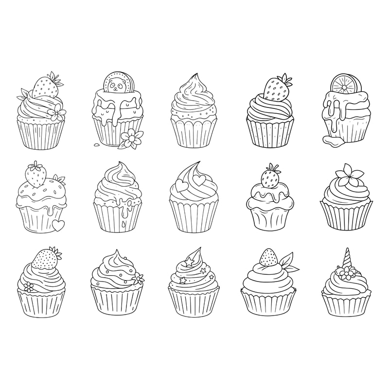 Birthday Cakes SVG Bundle 1