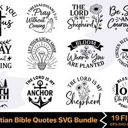 christian bible quotes svg bundle