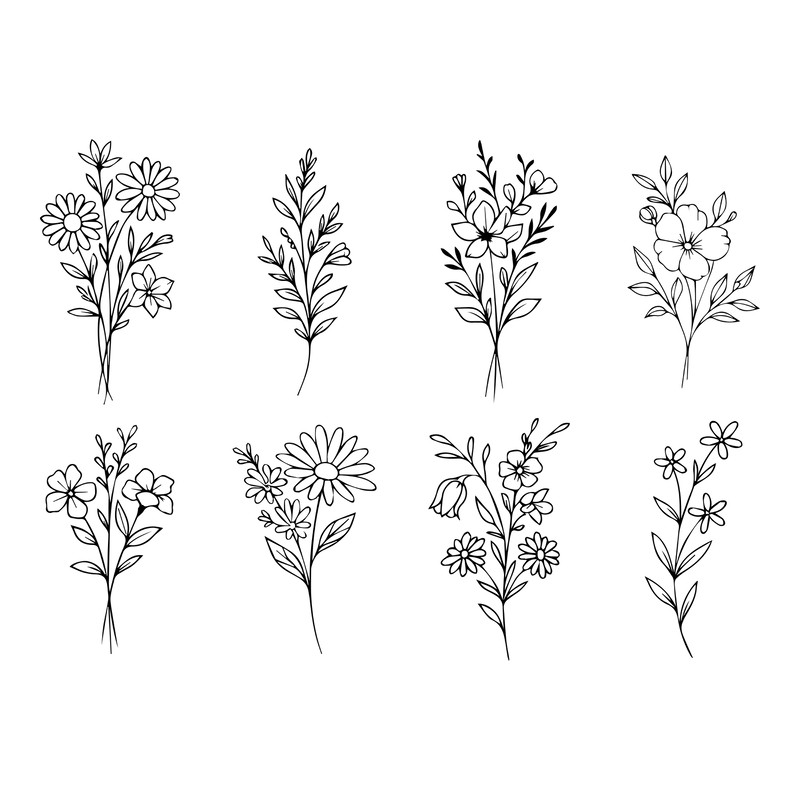 Flower Bouquet Svg Bundle 2