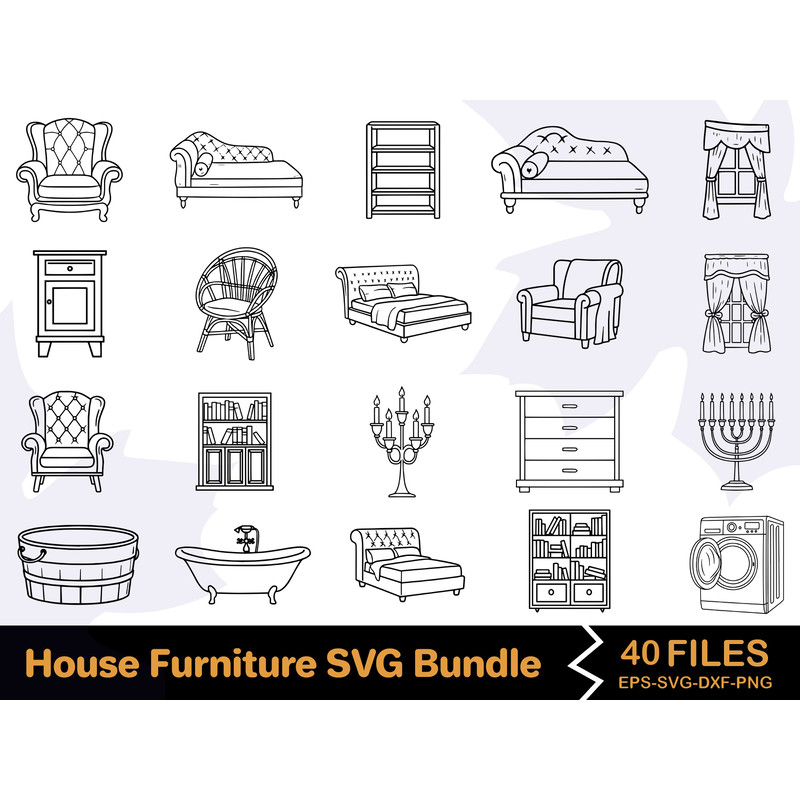 House Furniture SVG Bundle 0