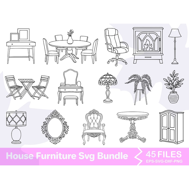 House Furniture SVG Bundle 3 0
