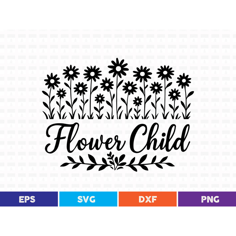 Flower Child Svg T Shirt Design 0