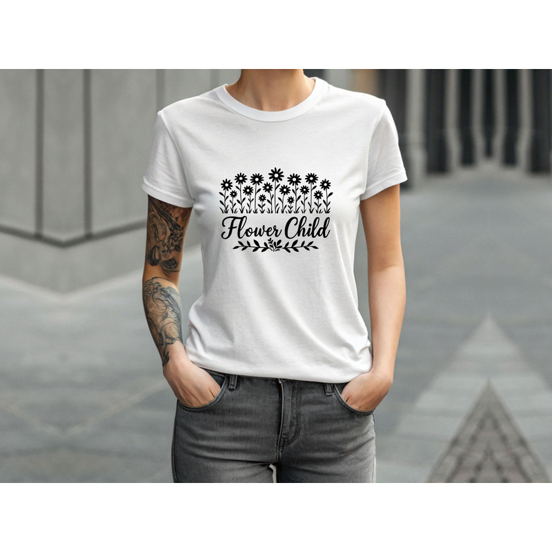 Flower Child Svg T Shirt Design 3