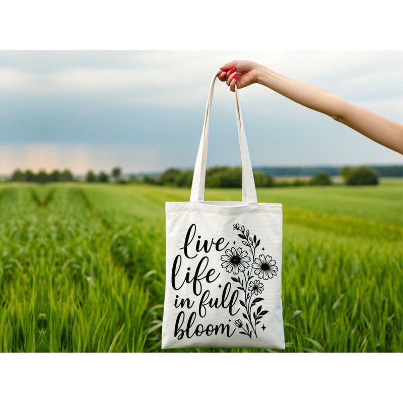 Live Like In Full Bloom Svg T Shirt Design 1
