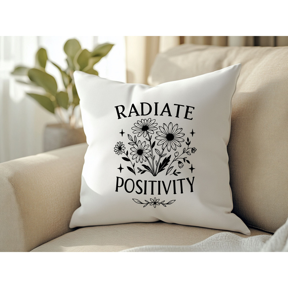 Radiate Positivity Svg T Shirt Design 2