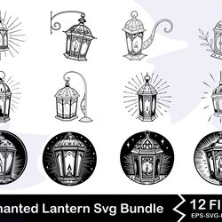 enchanted lantern svg bundle