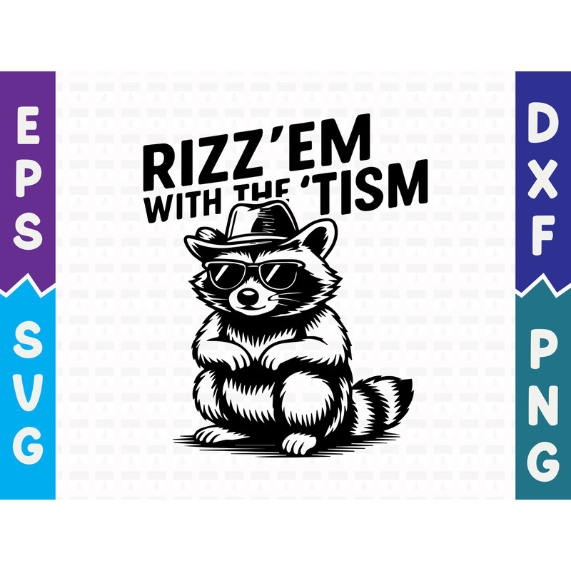 Rizz Em With The Tism T Shirt Design 0