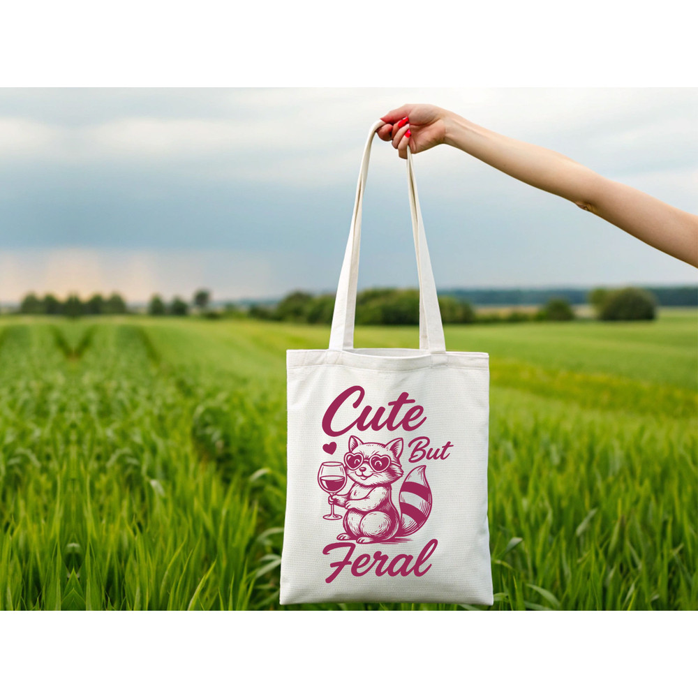 Cute But Feral SVG T Shirt Design 1