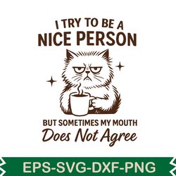 i try to be a nice person svg t shirt