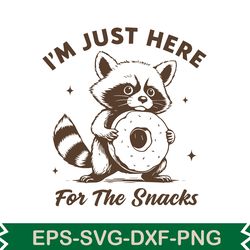 i'm just here for the snacks svg t shirt design