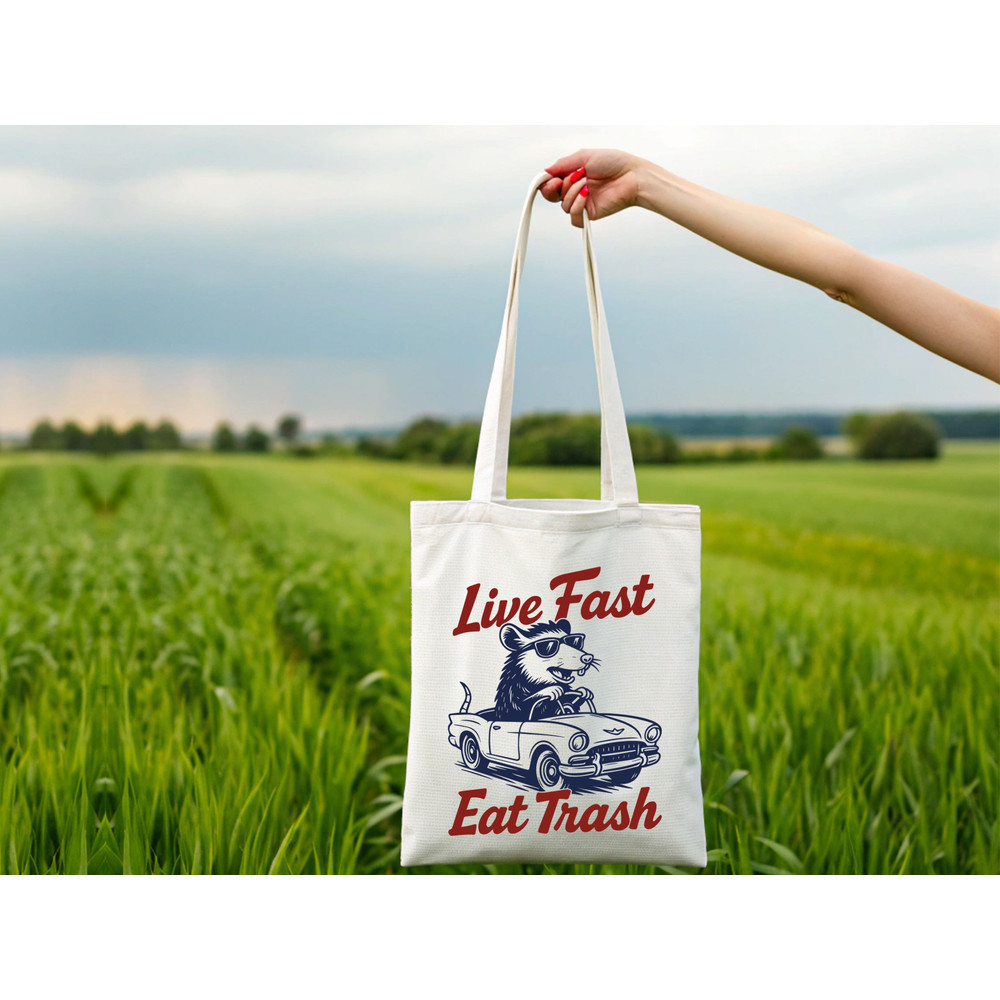 Live Fast Eat Trash Svg T Shirt Design 1
