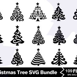 christmas tree svg bundle 1