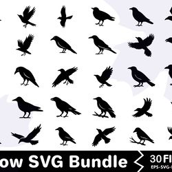 crow svg bundle 1