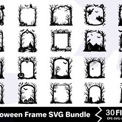 halloween frame svg bundle