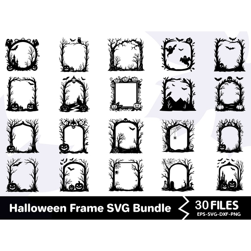 Halloween Frame SVG Bundle 0