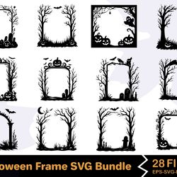 halloween frame svg bundle 2