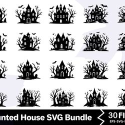haunted house svg bundle