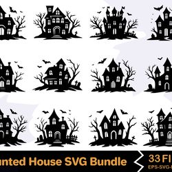 haunted house svg bundle 1