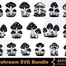 mushroom svg bundle