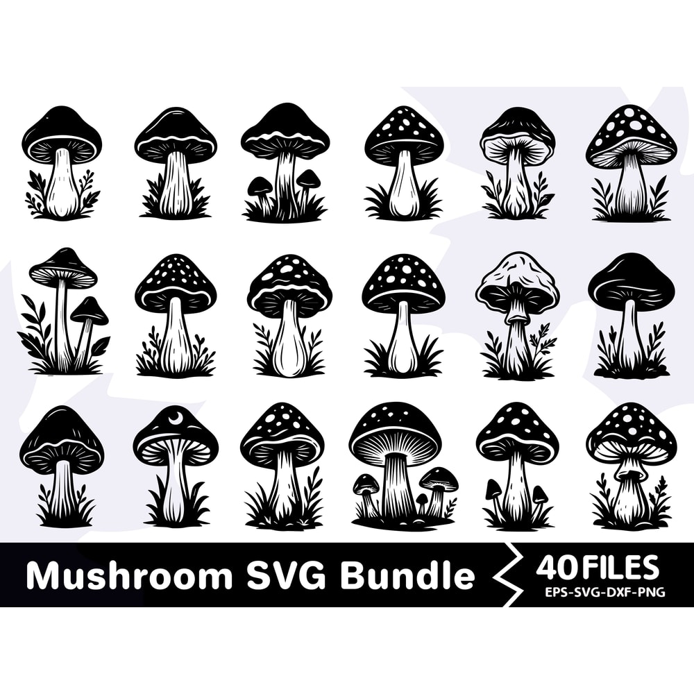 Mushroom SVG Bundle 1 0
