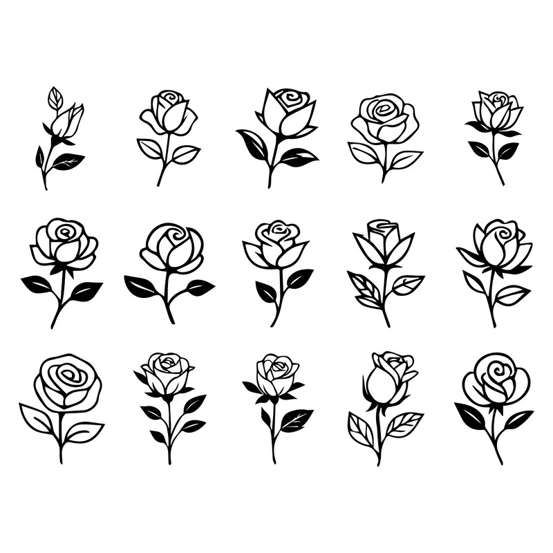 Rose SVG Bundle 1