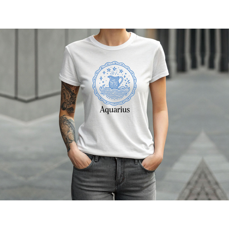 Aquarius Svg T Shirt Design 3