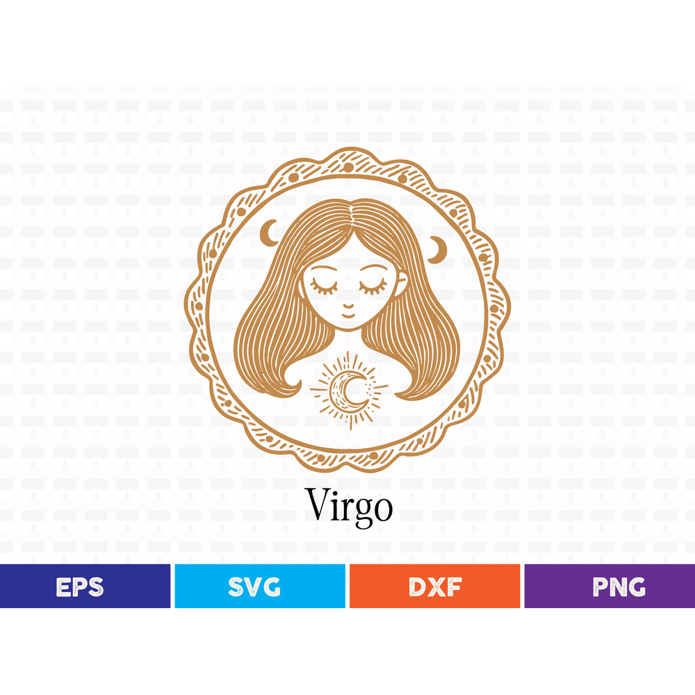 Virgo Svg T Shirt Design 0