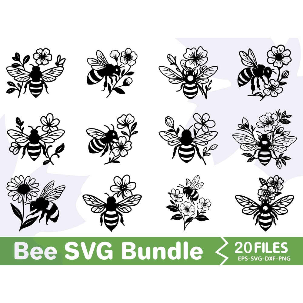 Bee SVG Bundle 4 0