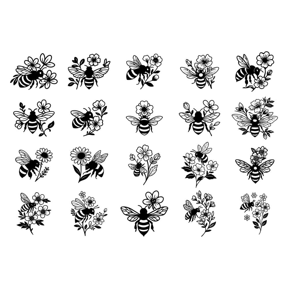 Bee SVG Bundle 4 1