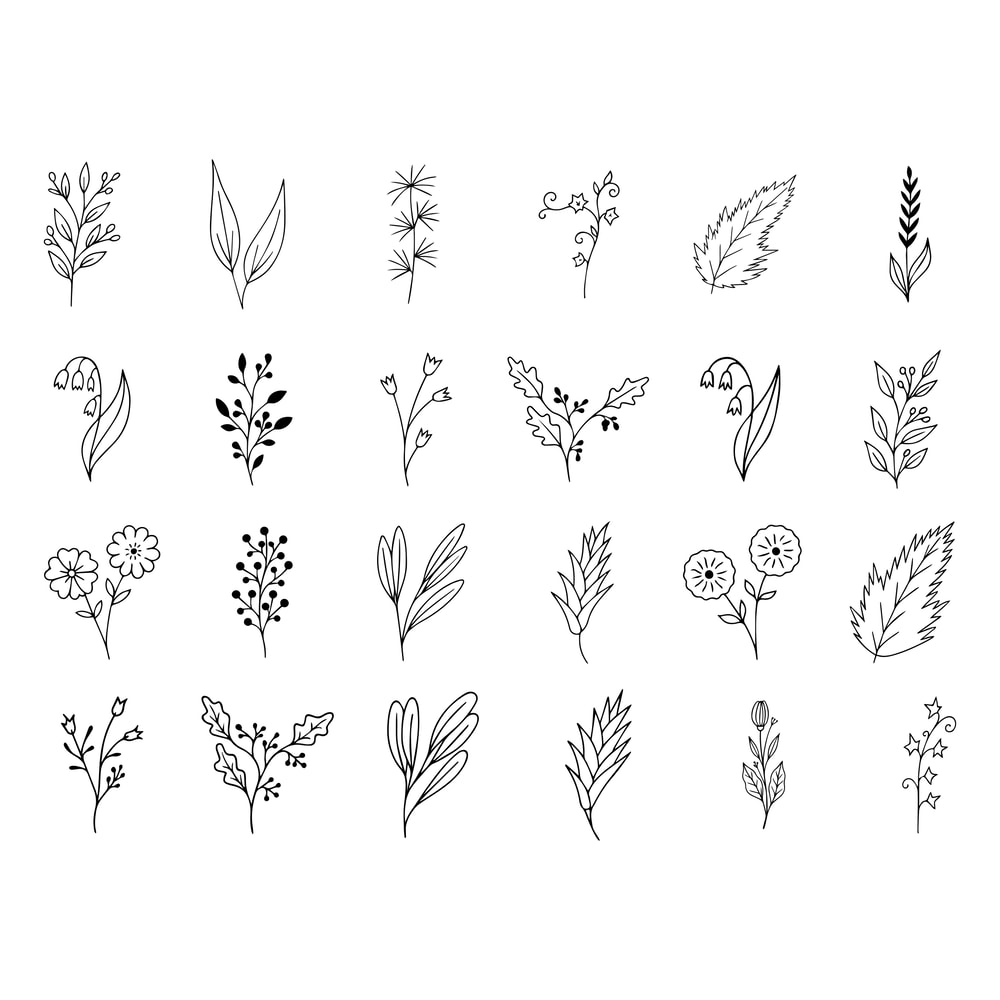 Floral Element SVG Bundle 2