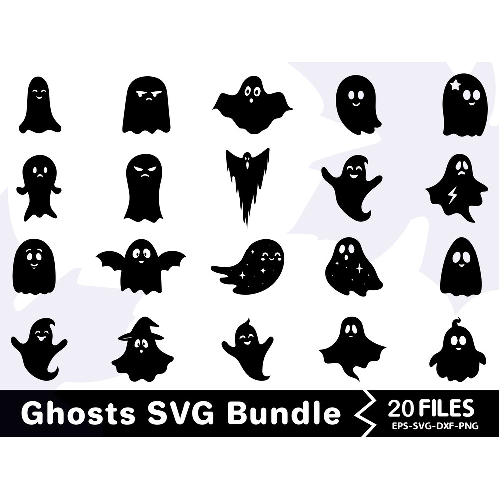 Ghosts SVG Bundle 0
