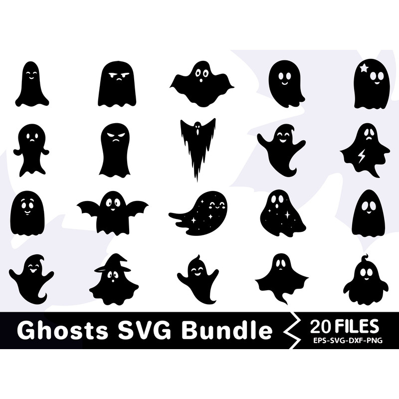 Ghosts SVG Bundle 0