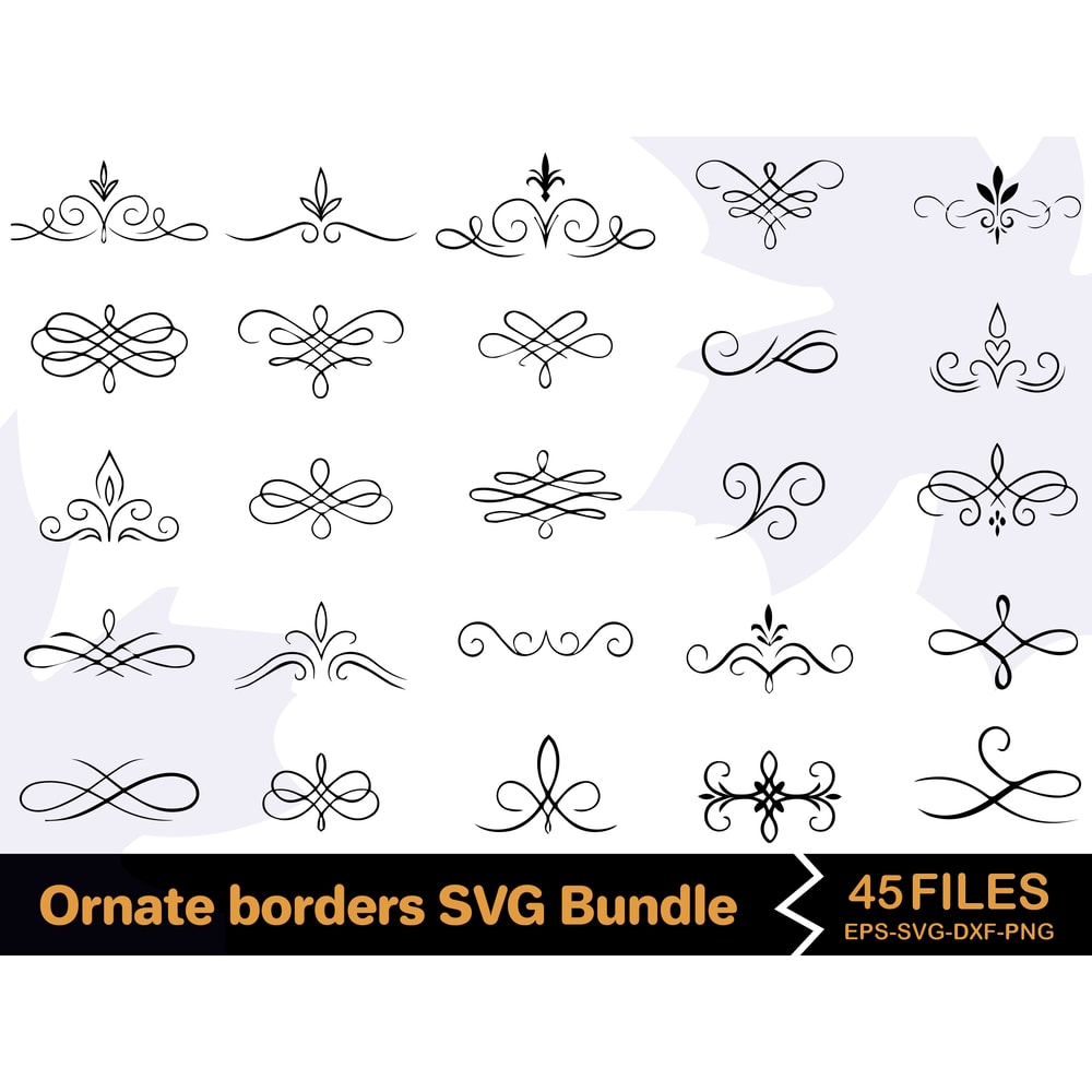 Ornate Borders SVG Bundle 0