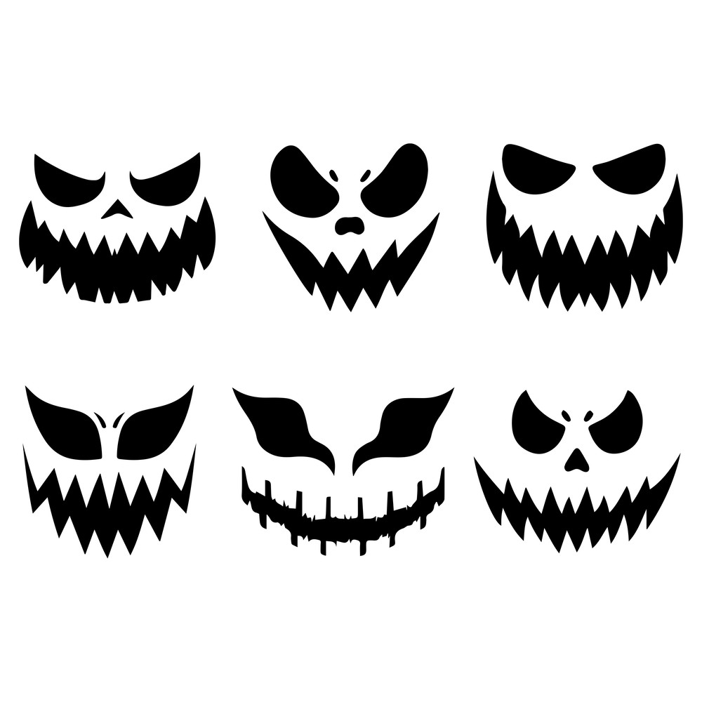 Pumpkin Faces Svg Bundle 2