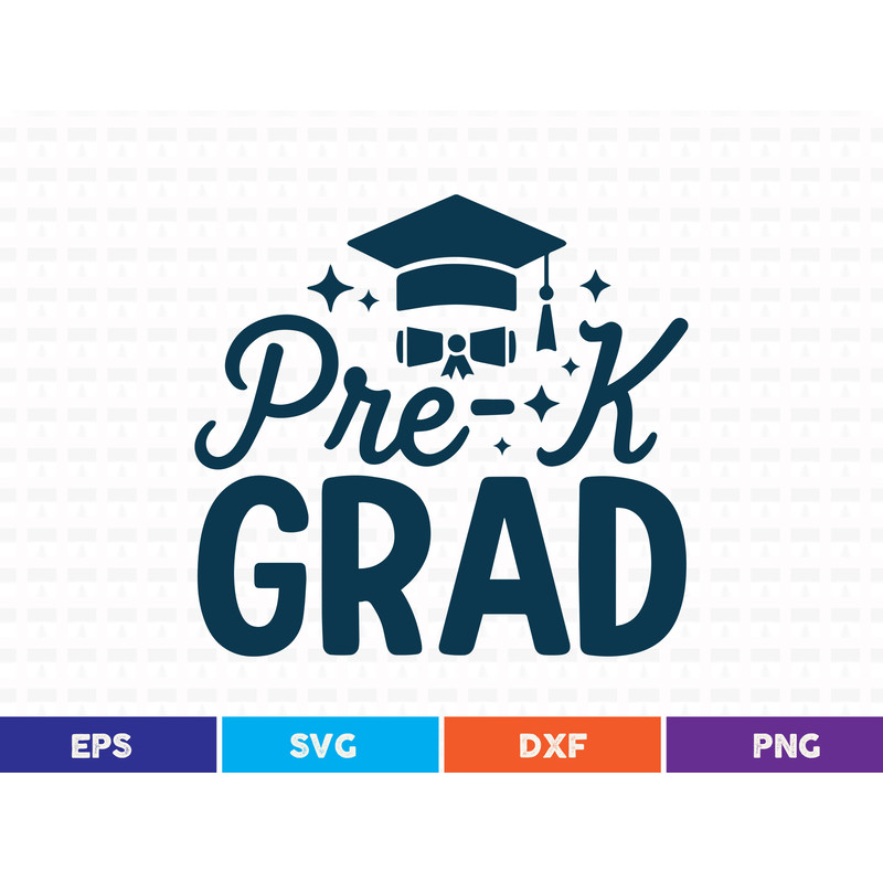 PreK Grad Svg T Shirt Design 0