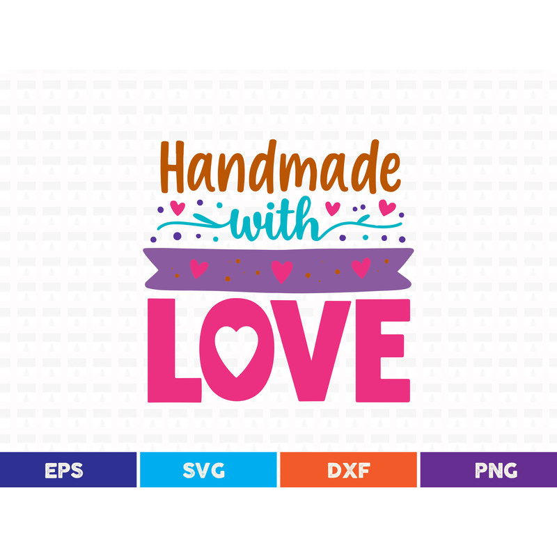 Handmade With Love Svg T Shirt Design 0