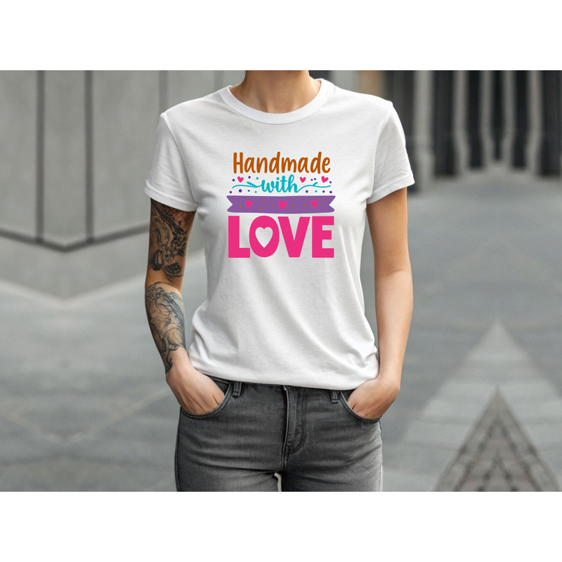 Handmade With Love Svg T Shirt Design 3