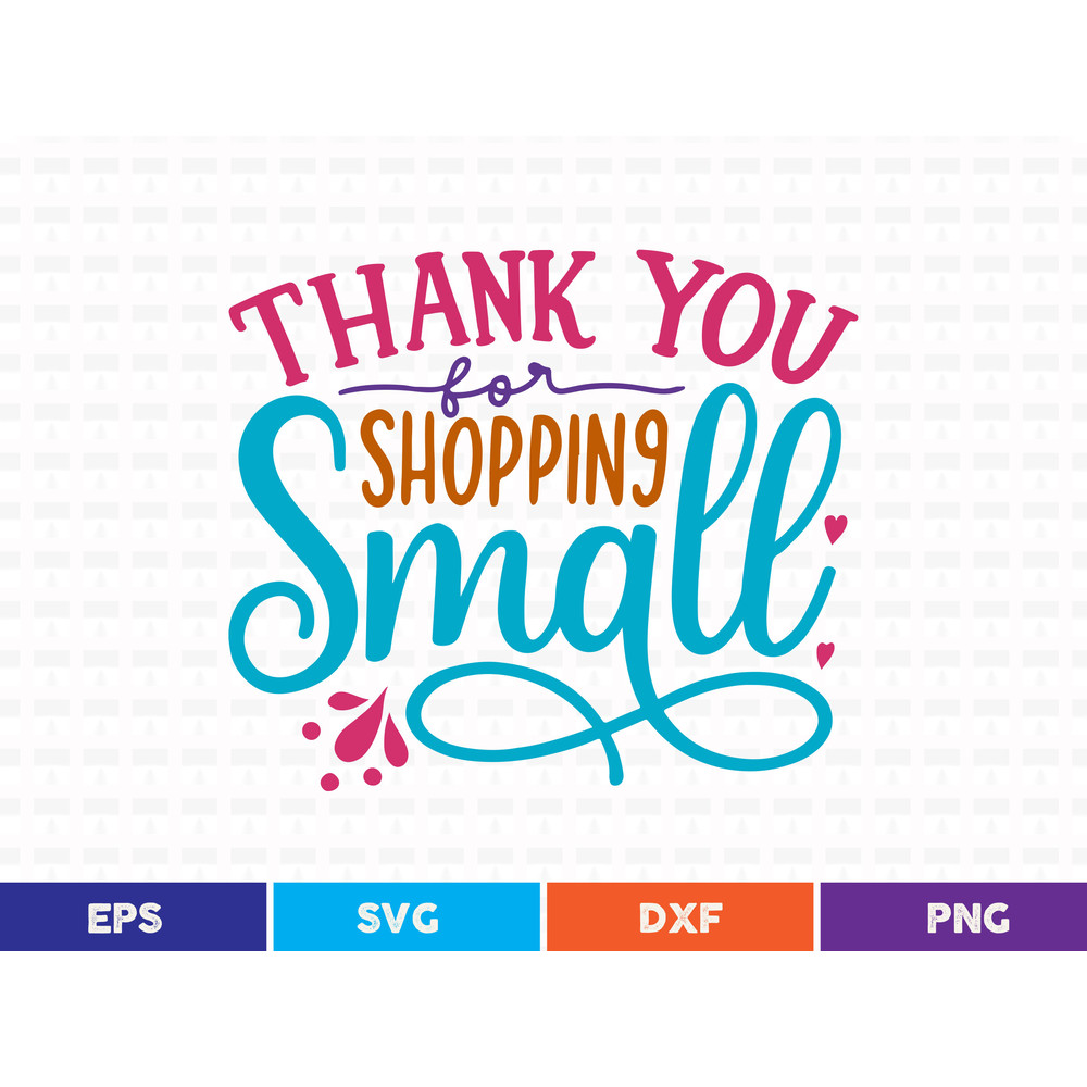 Thank You For Shopping Small Svg T Shirt Design 0