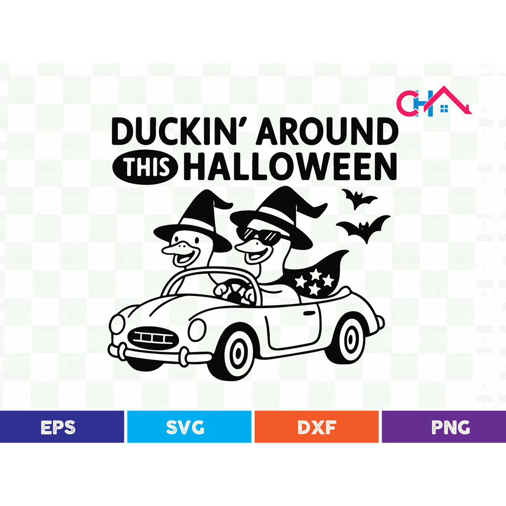 Duckin Around This Halloween T Shirt Design 0