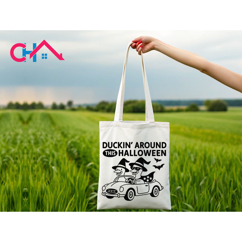 Duckin Around This Halloween T Shirt Design 1