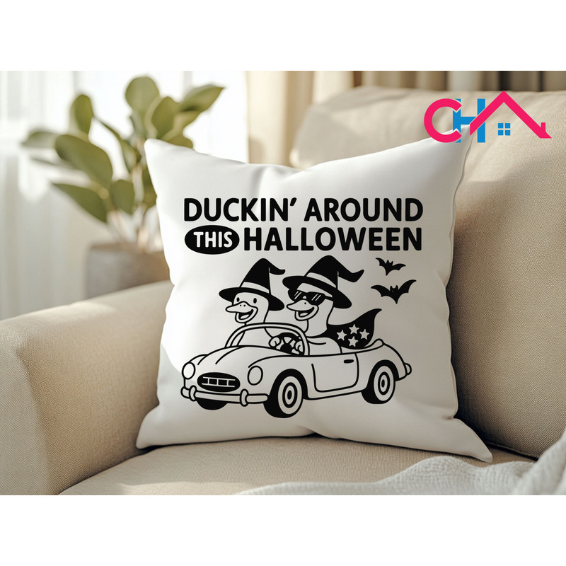 Duckin Around This Halloween T Shirt Design 2