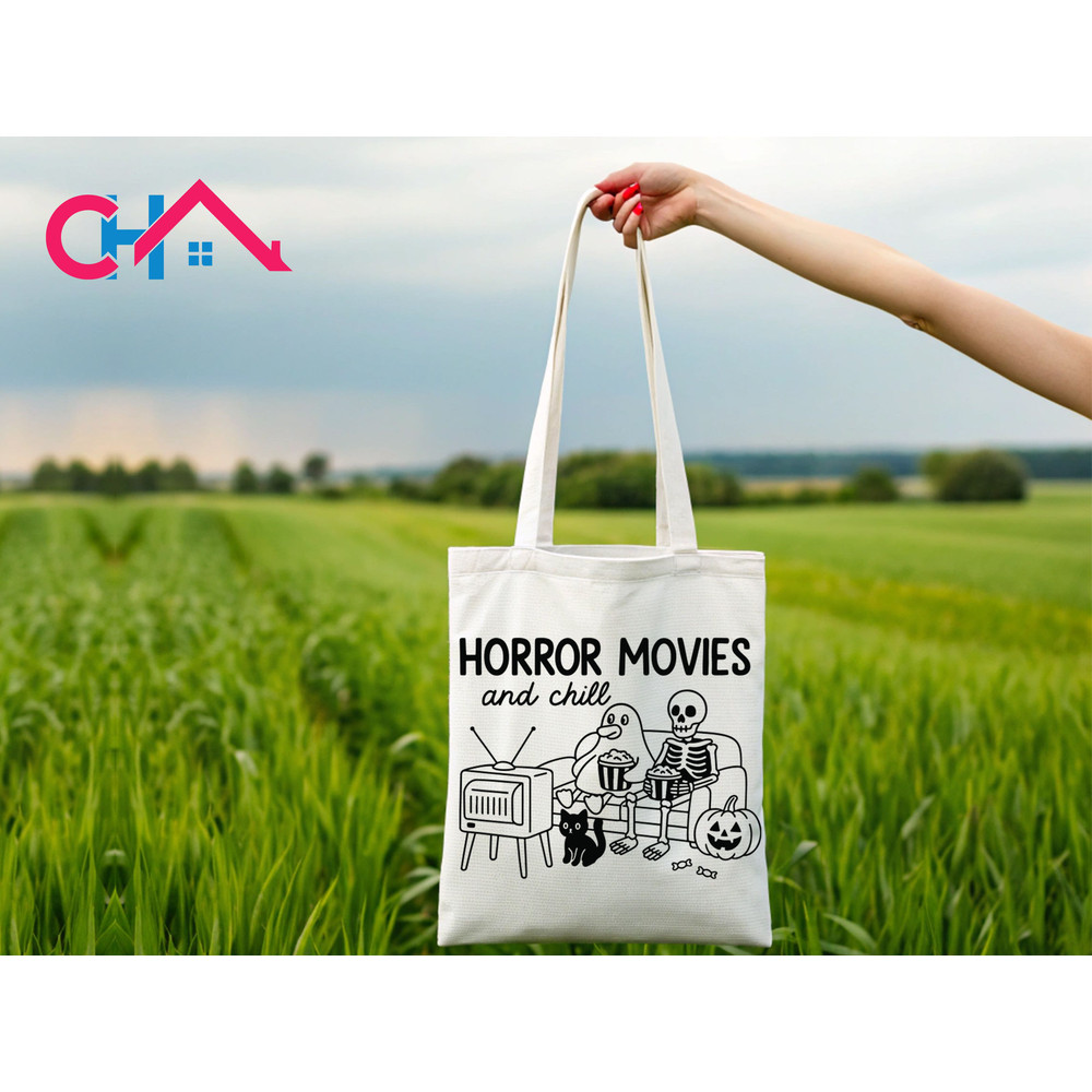 Horror Movies And Chill T Shirt Design 1