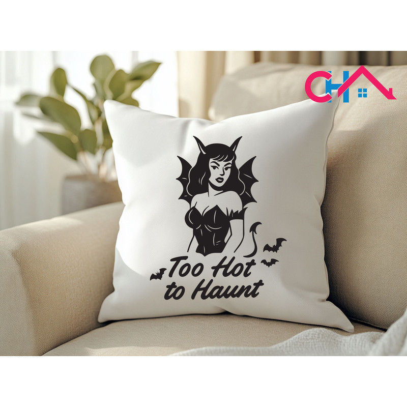 Too Hot To Haunt T Shirt Design 2