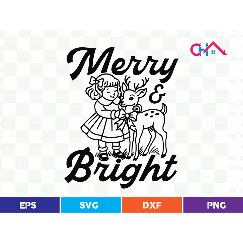 Merry Bright T Shirt Design 0